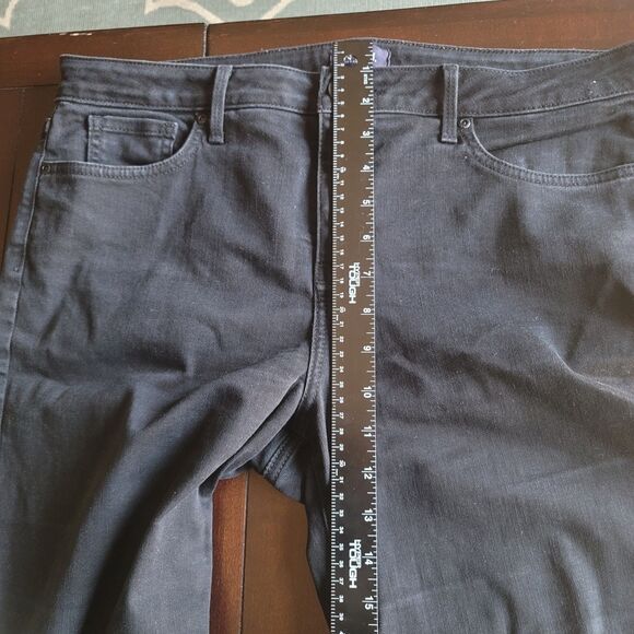 NYDJ Barbara Bootcut Jeans Women's 12 Black Lift Tuck Technology Stretch PO-G - Picture 14 of 15